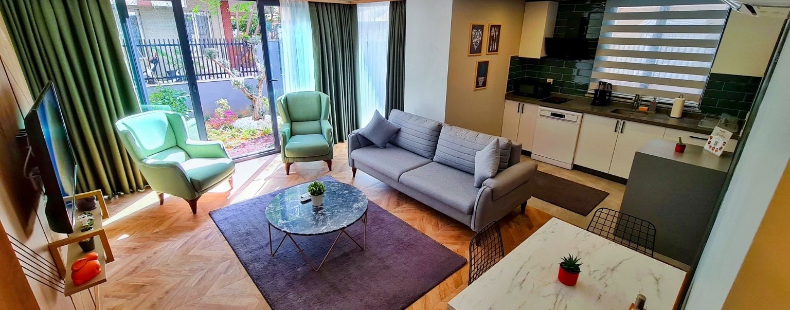 1+1 Apartment mit botanischem Gartenblick