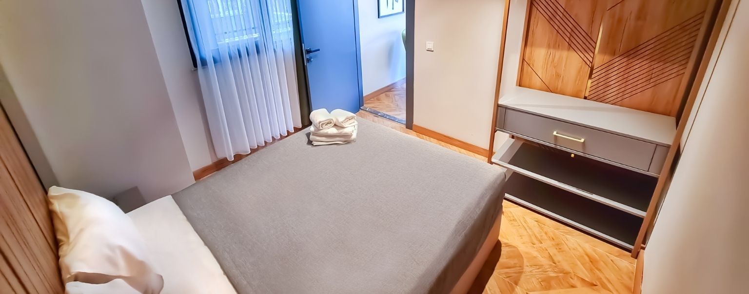 1+1 Apartment mit Garten